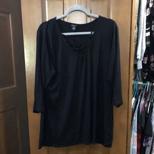 Torrid black strappy top